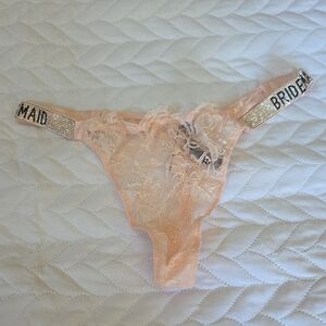 Victoria's Secret Peach Bridesmaid Thong